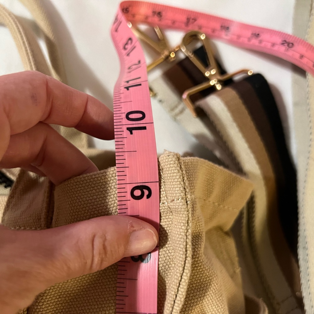 Marc Jacob’s inspired style medium tote the tote bag beige removable strap tan - Picture 3 of 9